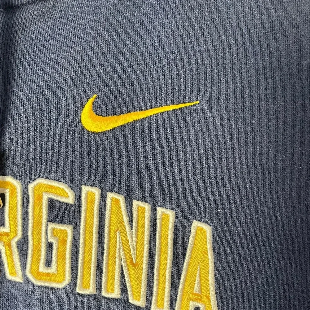 West Virginia Nike Hoodie Women Large Navy Full Zip NCAA Football EUC